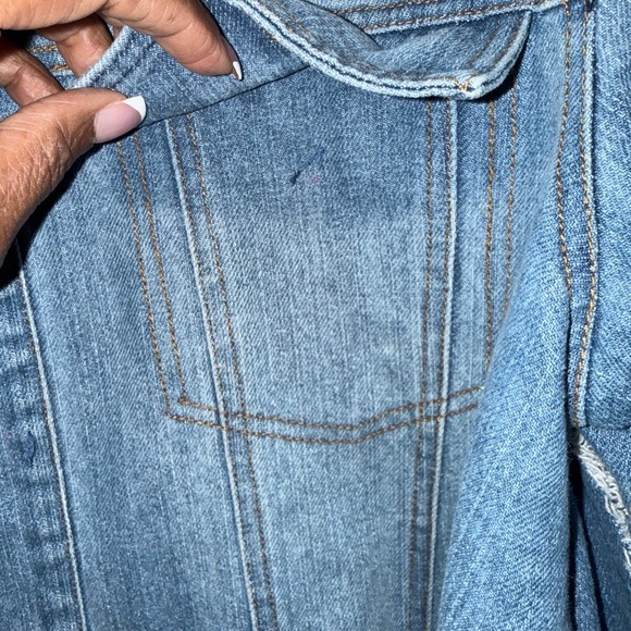 TOV Denim Ruffle Jacket - Picture 7 of 9